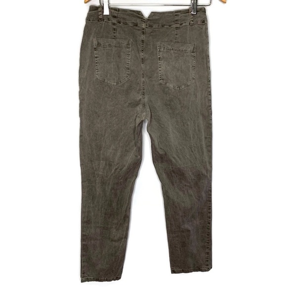 Amadi Anthropologie High Rise Straight Leg Utility Lindy Pants In Carbon S NWT! - Picture 7 of 15